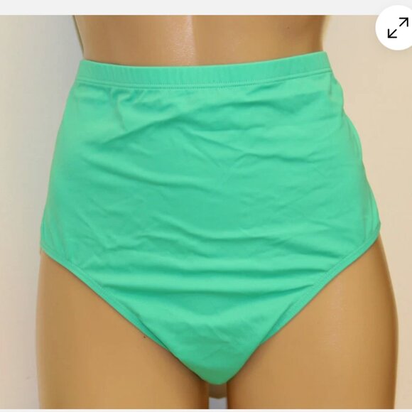 New Fit 4u Swimsui Tankini 2 pc set Sz 16W Dark Mint - Picture 4 of 4